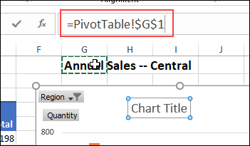 How to add title to excel chart